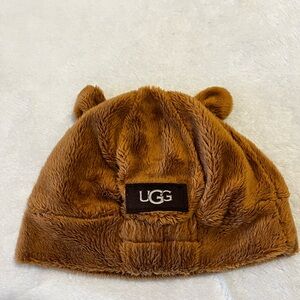 UGG Bixbee Chestnut Faux Fur Beanie O/S